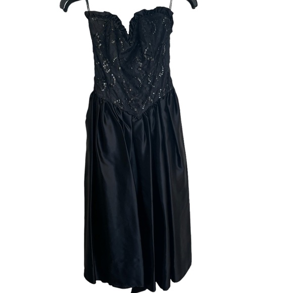 Gunne Sax Prom Dress Size 9 - Picture 3 of 11